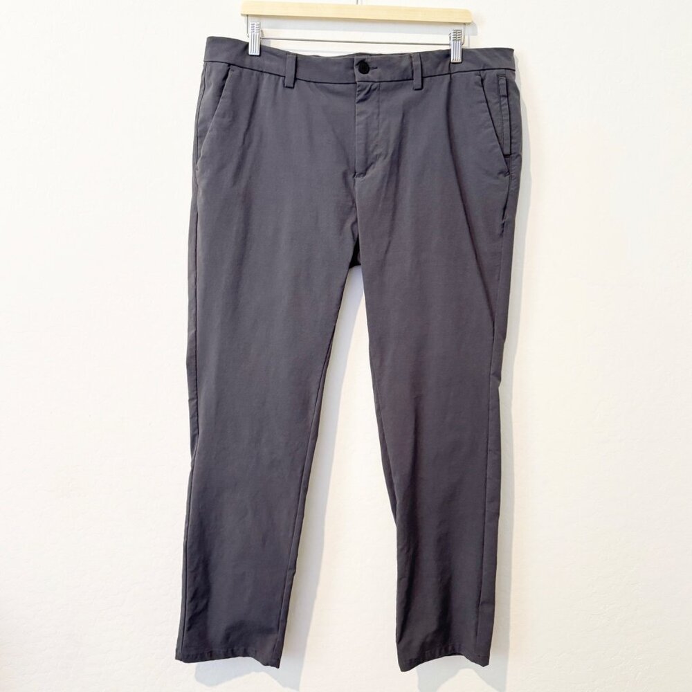 Tahari Men's Nylon Performance‎ Stretch Dress Pants Office Business Gray Size 38